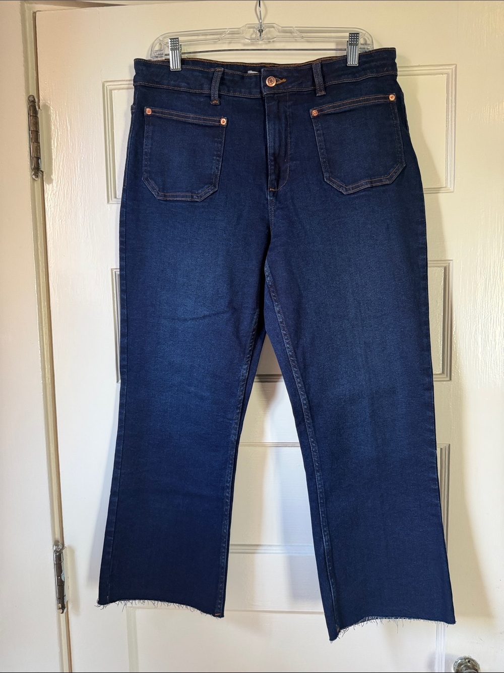 Zara High-Waisted Mini-Flare Jeans